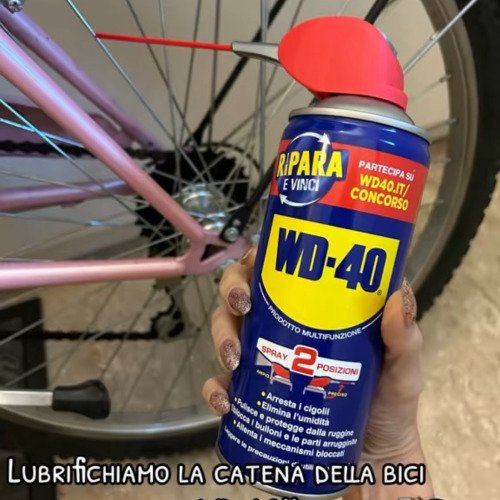 Lubrificare la catena della bici